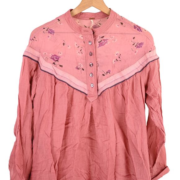 Free People Hearts & Colors Long Sleeve Shirt - Picture 2 of 7
